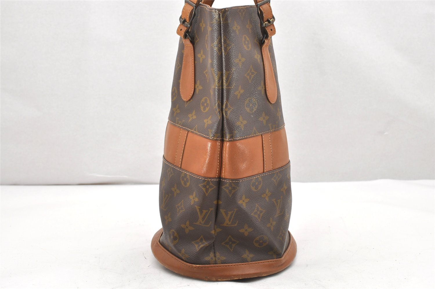 Authentic Louis Vuitton Monogram Bucket GM Shoulder Bag T42236 USA Model 6176K