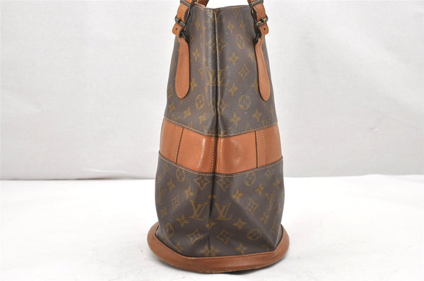 Authentic Louis Vuitton Monogram Bucket GM Shoulder Bag T42236 USA Model 6176K