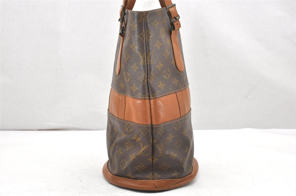 Authentic Louis Vuitton Monogram Bucket GM Shoulder Bag T42236 USA Model 6176K