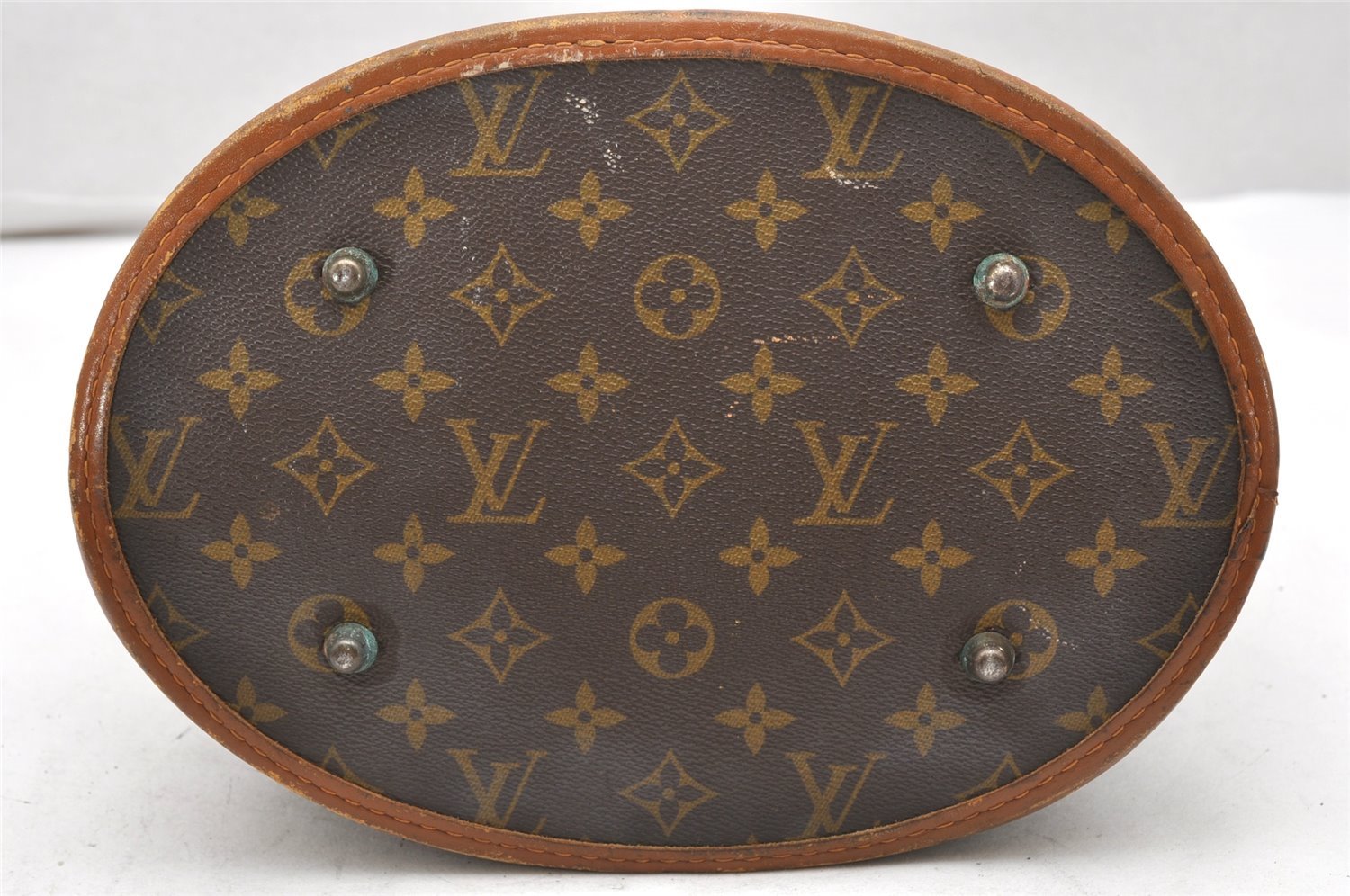 Authentic Louis Vuitton Monogram Bucket GM Shoulder Bag T42236 USA Model 6176K