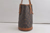 Authentic Louis Vuitton Monogram Bucket PM Shoulder Tote Bag M42238 LV 6177K