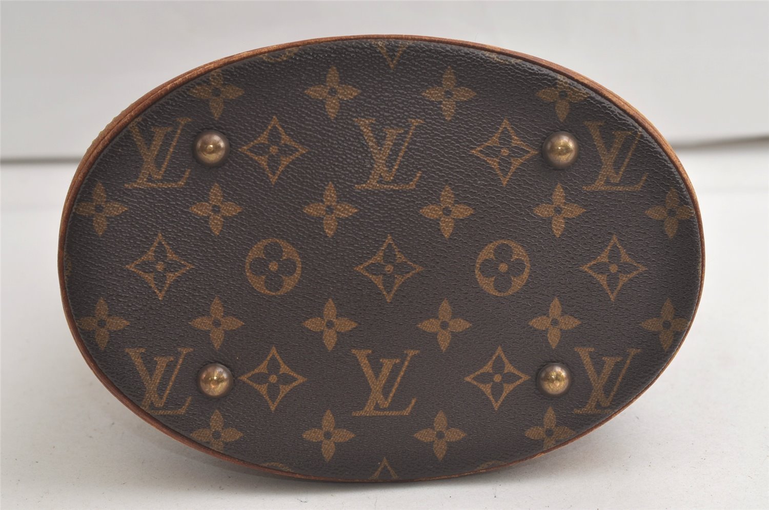 Authentic Louis Vuitton Monogram Bucket PM Shoulder Tote Bag M42238 LV 6177K