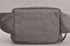 Authentic PRADA Vintage Sports Nylon Waist Body Bag Purse Gray 6178J