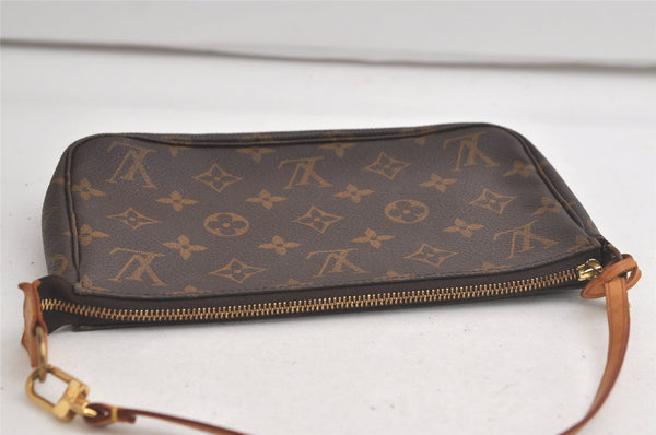 Authentic Louis Vuitton Monogram Pochette Accessoires Pouch M51980 LV 6178K