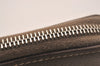 Authentic HERMES Azap Silk In Compact Wallet Coin Purse Leather Gray Brown 6180J