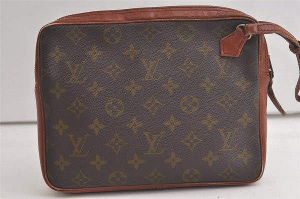 Authentic Louis Vuitton Monogram Pochette Sport Clutch Hand Bag Old Model 6180K