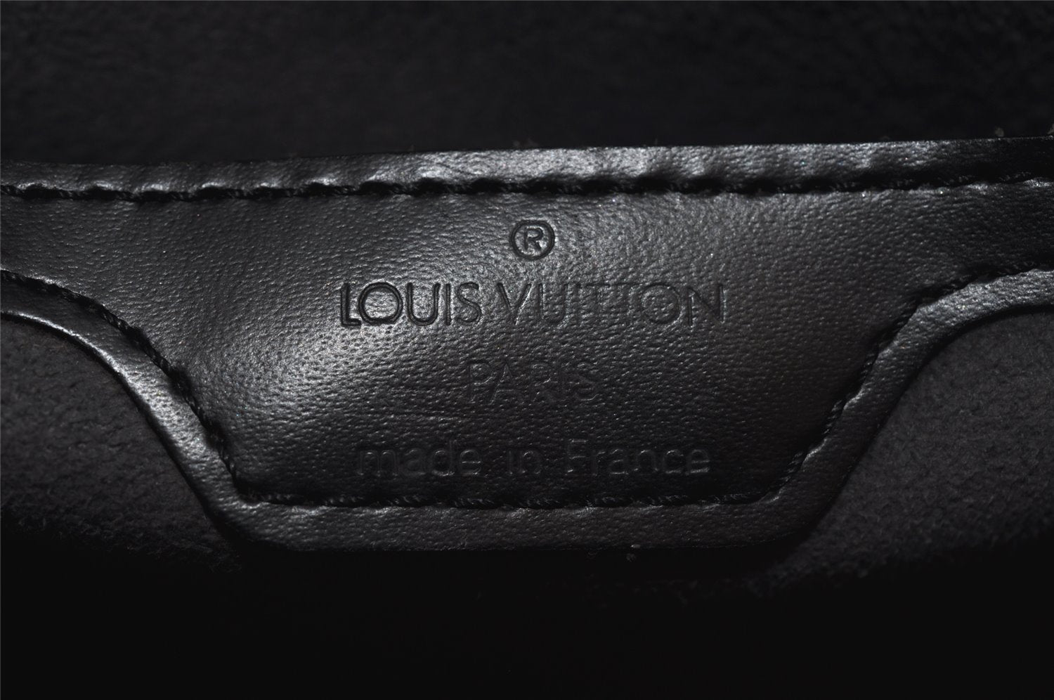 Authentic Louis Vuitton Epi Saint Jacques Hand Bag Black M52272 LV 6182I