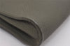 Authentic Christian Dior Vintage Clutch Hand Bag Purse Leather Khaki CD 6182J