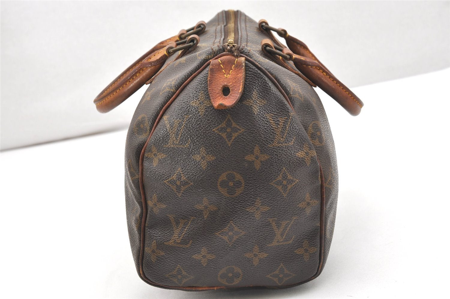 Authentic Louis Vuitton Monogram Speedy 25 Boston Hand Bag M41528 LV 6183K