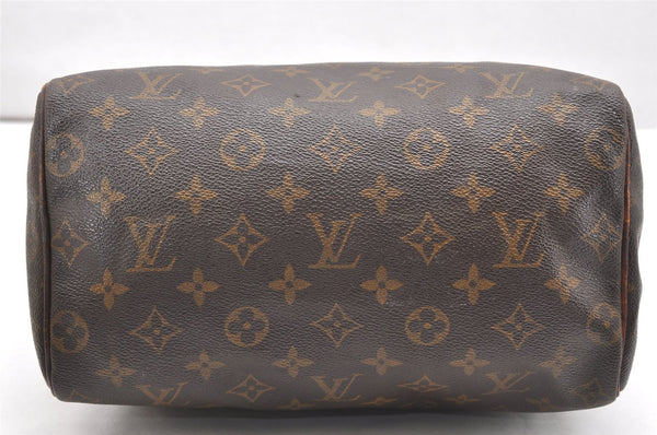 Authentic Louis Vuitton Monogram Speedy 25 Boston Hand Bag M41528 LV 6183K