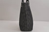 Authentic GUCCI Vintage Shoulder Tote Bag GG Canvas Leather 31244 Black 6184J