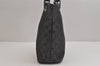 Authentic GUCCI Vintage Shoulder Tote Bag GG Canvas Leather 31244 Black 6184J