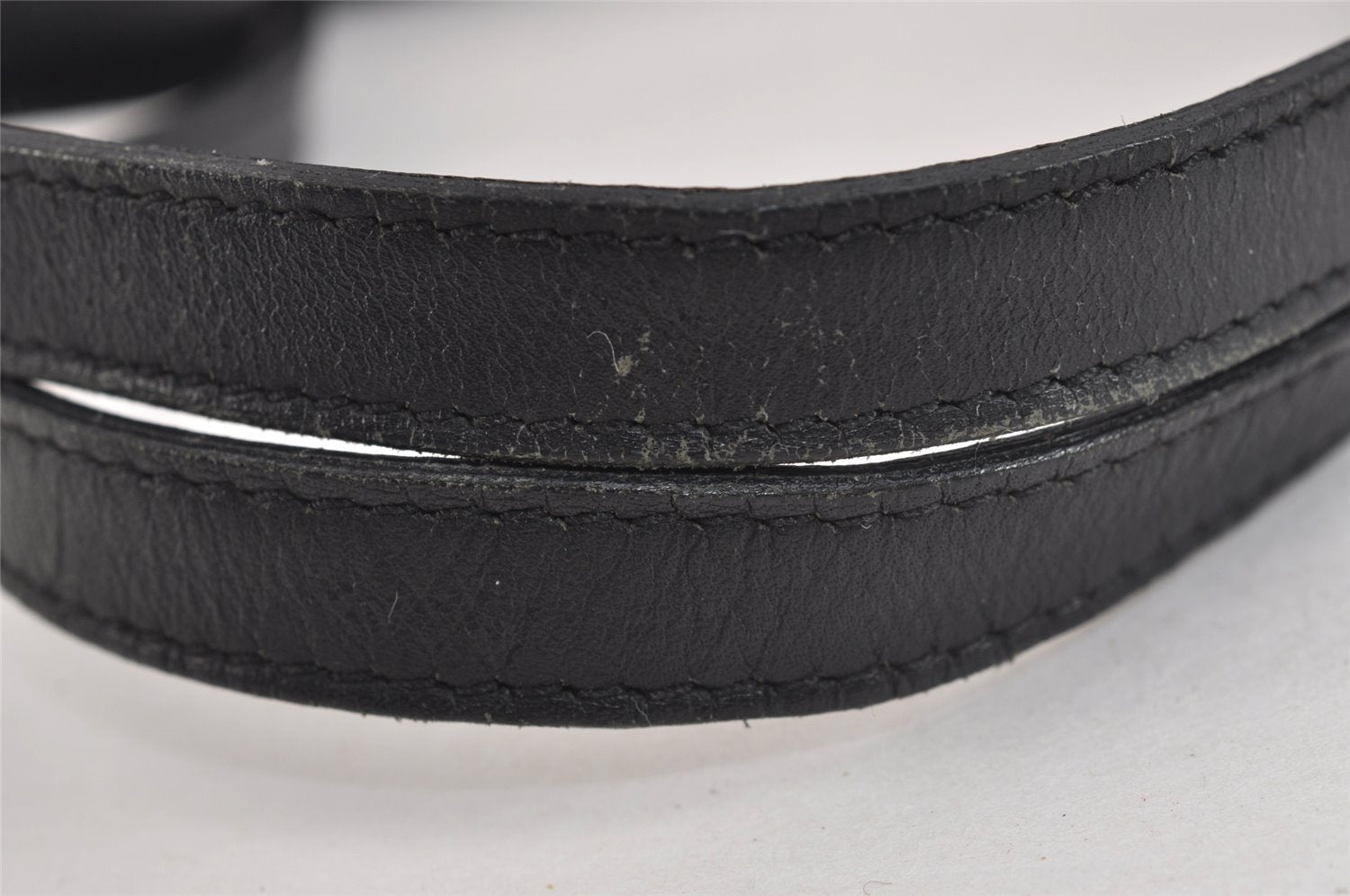 Authentic GUCCI Vintage Shoulder Tote Bag GG Canvas Leather 31244 Black 6184J