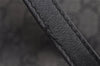Authentic GUCCI Vintage Shoulder Tote Bag GG Canvas Leather 31244 Black 6184J