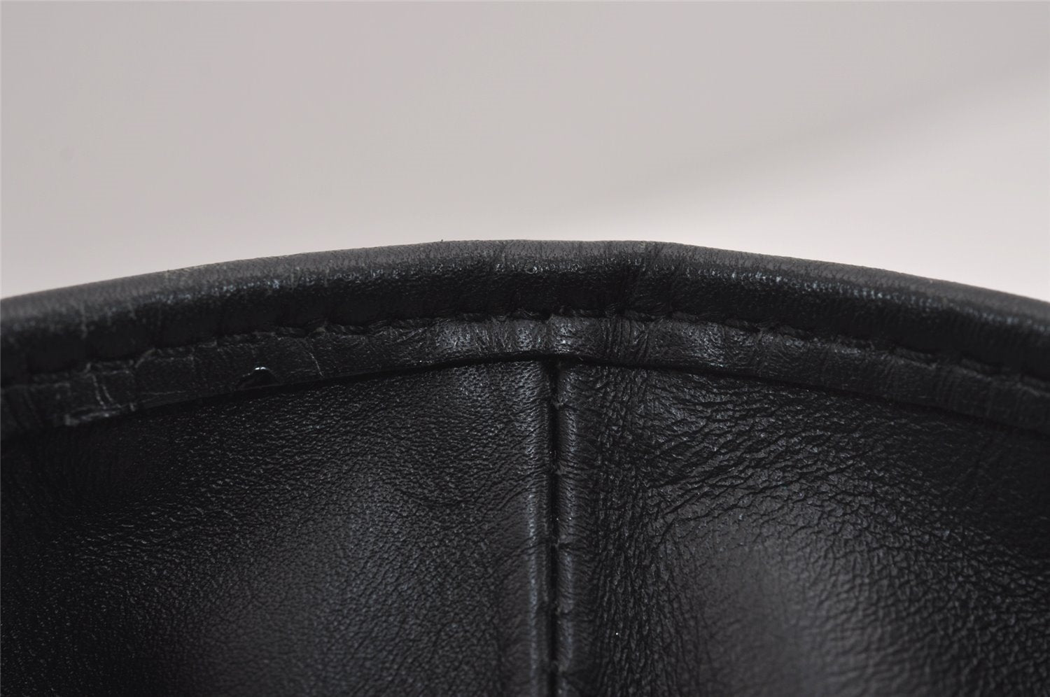 Authentic GUCCI Vintage Shoulder Tote Bag GG Canvas Leather 31244 Black 6184J