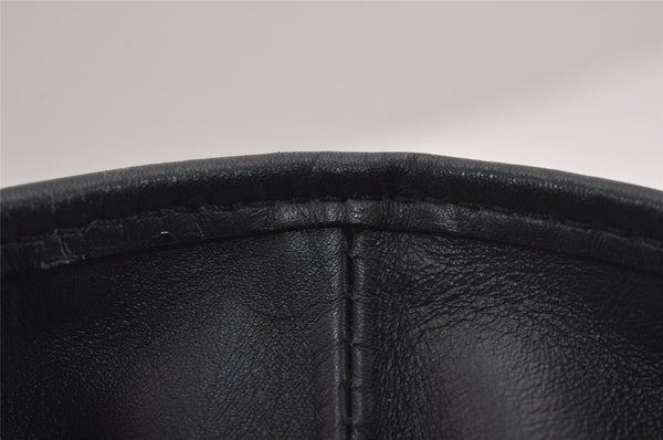 Authentic GUCCI Vintage Shoulder Tote Bag GG Canvas Leather 31244 Black 6184J