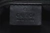 Authentic GUCCI Vintage Shoulder Tote Bag GG Canvas Leather 31244 Black 6184J