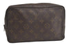 Auth Louis Vuitton Monogram Trousse Toilette 23 Clutch Hand Bag Old Model 6184K