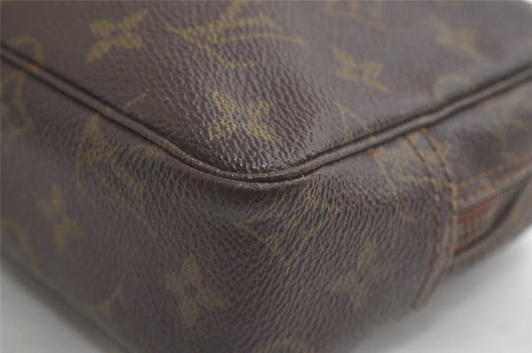 Auth Louis Vuitton Monogram Trousse Toilette 23 Clutch Hand Bag Old Model 6184K