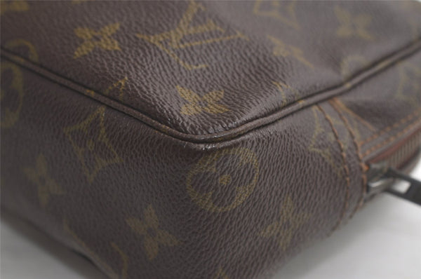 Auth Louis Vuitton Monogram Trousse Toilette 23 Clutch Hand Bag Old Model 6184K