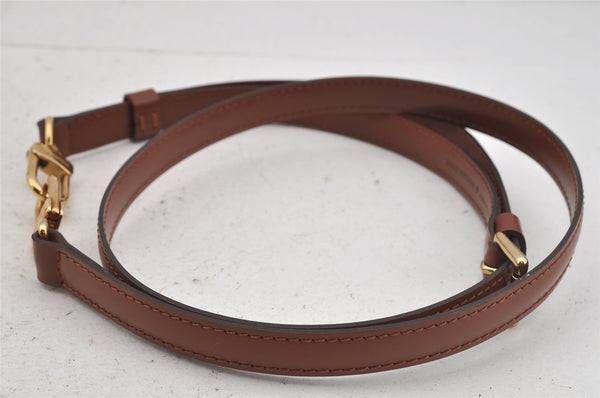 Authentic Louis Vuitton Leather Shoulder Strap Brown 40.9-48" LV 6185J