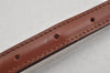 Authentic Louis Vuitton Leather Shoulder Strap Brown 40.9-48" LV 6185J