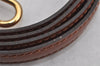 Authentic Louis Vuitton Leather Shoulder Strap Brown 40.9-48" LV 6185J