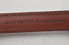 Authentic Louis Vuitton Leather Shoulder Strap Brown 40.9-48" LV 6185J