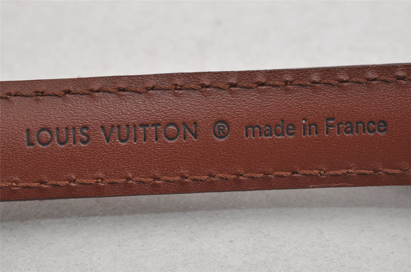 Authentic Louis Vuitton Leather Shoulder Strap Brown 40.9-48" LV 6185J