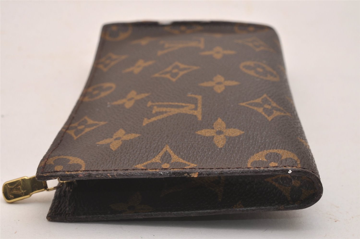 Authentic Louis Vuitton Monogram Pouch For Bucket PM LV Junk 6186J