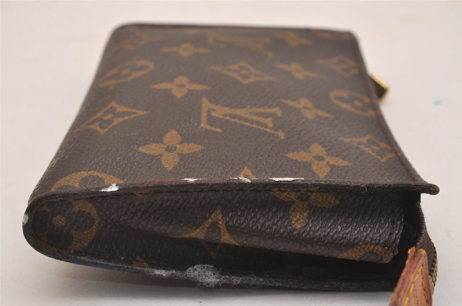 Authentic Louis Vuitton Monogram Pouch For Bucket PM LV Junk 6186J