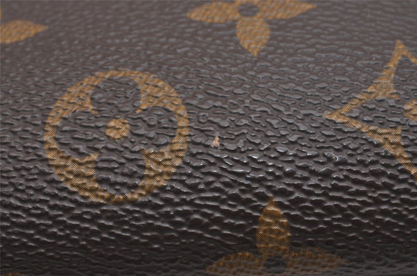 Authentic Louis Vuitton Monogram Pouch For Bucket PM LV Junk 6186J