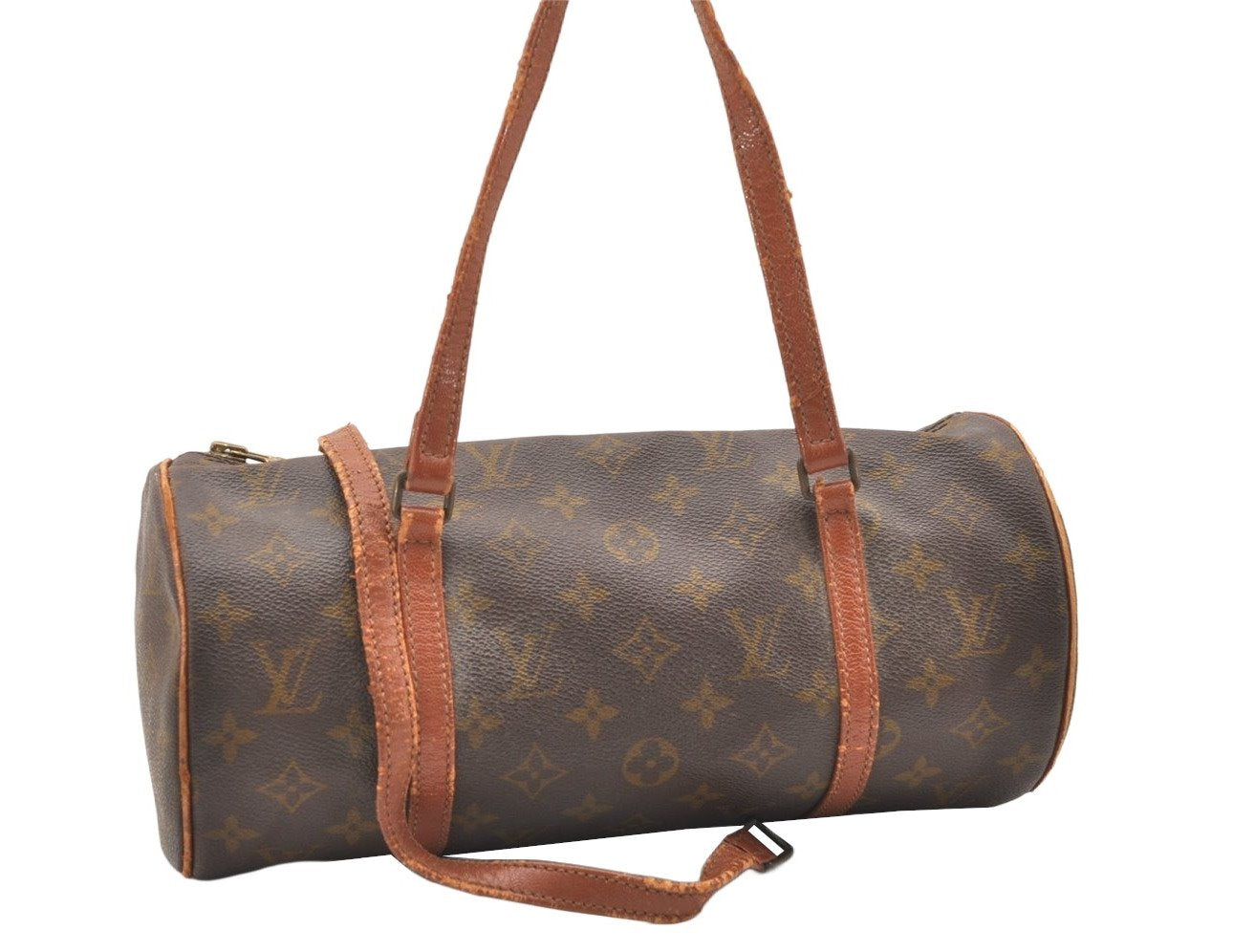 Authentic Louis Vuitton Monogram Papillon 30 Hand Bag Old Model LV Junk 6186K