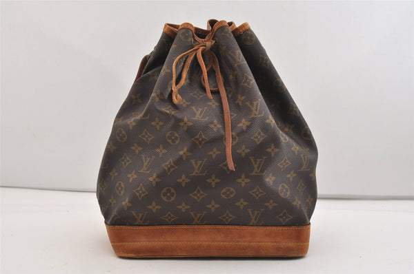 Authentic Louis Vuitton Monogram Noe Shoulder Drawstring Bag M42224 LV 6187J