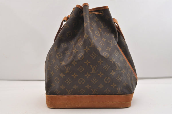Authentic Louis Vuitton Monogram Noe Shoulder Drawstring Bag M42224 LV 6187J