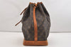 Authentic Louis Vuitton Monogram Noe Shoulder Drawstring Bag M42224 LV 6187J