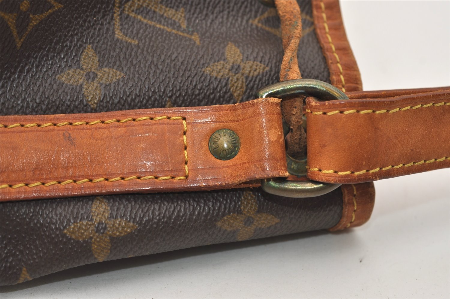 Authentic Louis Vuitton Monogram Noe Shoulder Drawstring Bag M42224 LV 6187J