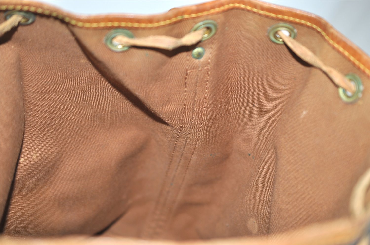 Authentic Louis Vuitton Monogram Noe Shoulder Drawstring Bag M42224 LV 6187J