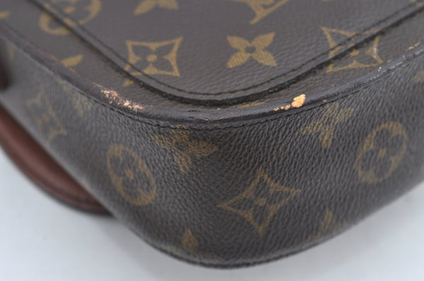 Auth Louis Vuitton Monogram Saint Cloud MM M51243 Shoulder Cross Bag Junk 6188H