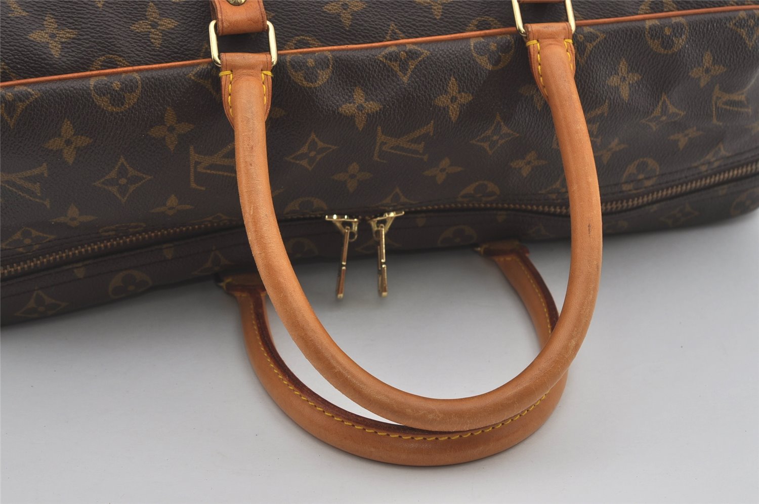 Authentic Louis Vuitton Monogram Sirius 45 Travel Boston Bag M41408 LV 6188I