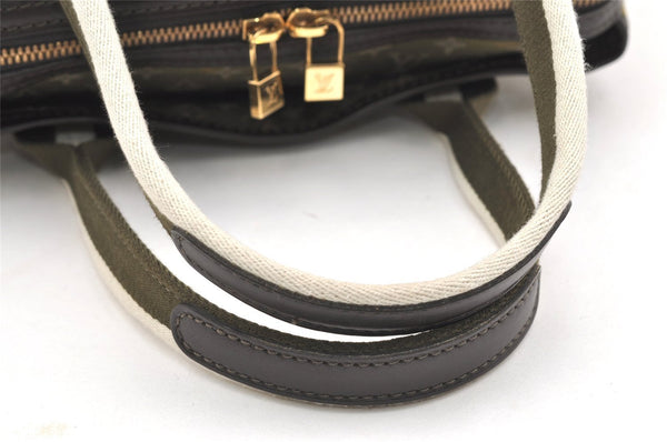 Auth Louis Vuitton Monogram Mini Sac Marie Kate Hand Bag Green M92507 LV 6188K