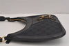 Authentic GUCCI Shoulder Cross Body Bag GG Canvas Leather 0014128 Black 6189J