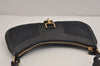 Authentic GUCCI Shoulder Cross Body Bag GG Canvas Leather 0014128 Black 6189J
