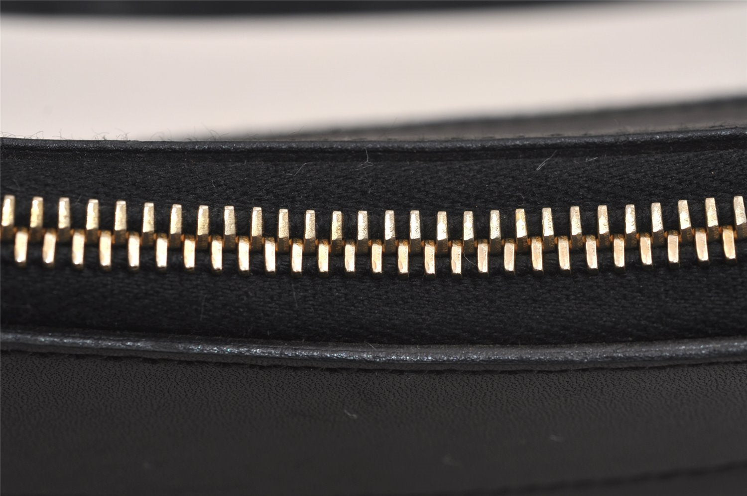 Authentic GUCCI Shoulder Cross Body Bag GG Canvas Leather 0014128 Black 6189J