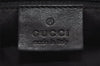 Authentic GUCCI Shoulder Cross Body Bag GG Canvas Leather 0014128 Black 6189J