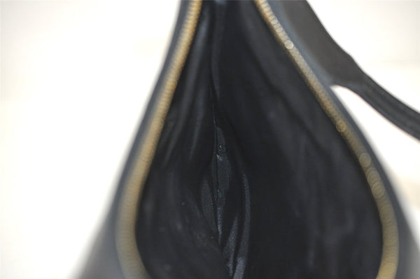 Authentic GUCCI Shoulder Cross Body Bag GG Canvas Leather 0014128 Black 6189J