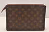 Authentic Louis Vuitton Monogram Pochette Homme Clutch Hand Bag M51795 LV 6189K