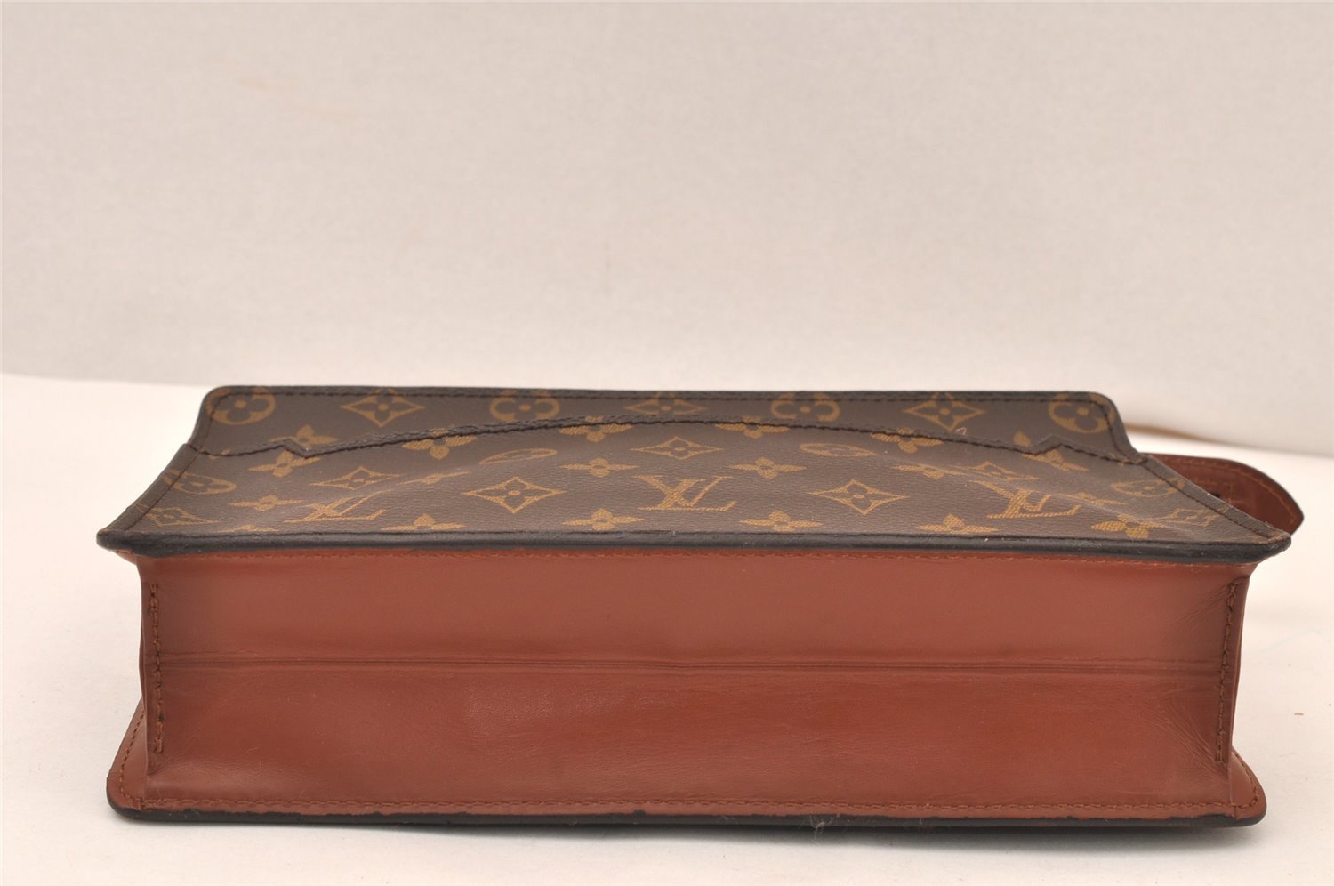 Authentic Louis Vuitton Monogram Pochette Homme Clutch Hand Bag M51795 LV 6189K