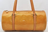 Authentic Louis Vuitton Vernis Bedford Hand Bag Yellow Beige M91006 LV 6190K