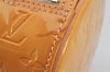 Authentic Louis Vuitton Vernis Bedford Hand Bag Yellow Beige M91006 LV 6190K